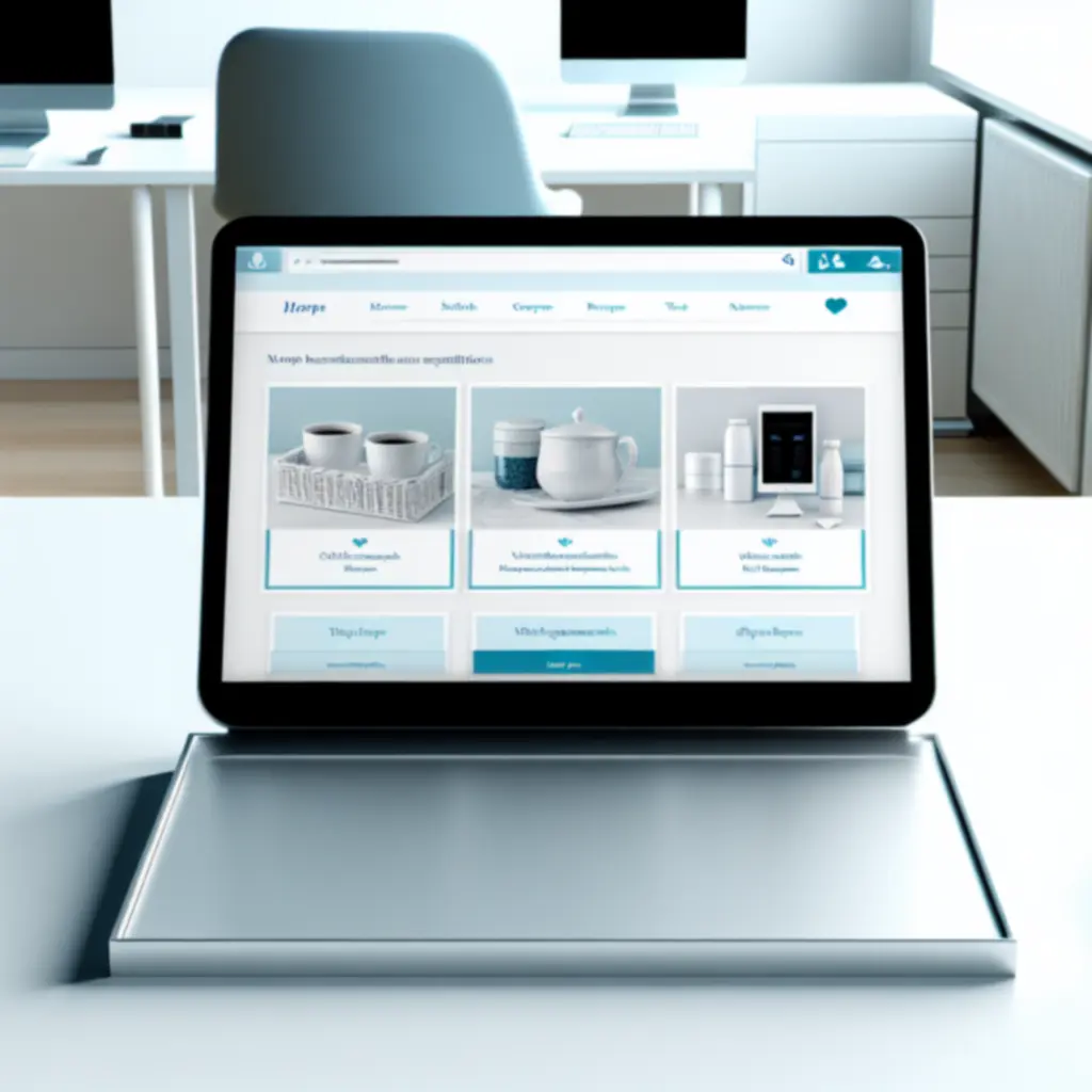 Dashboard met persoonlijke productaanbevelingen en besteloverzicht voor een kantoor.